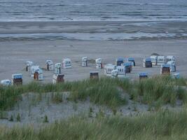 spiekeroog isola nel il nord mare foto