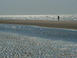 il spiaggia di de haan a il nord mare foto