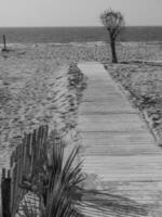 il spiaggia di de haan nel Belgio foto