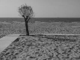 il spiaggia di de haan nel Belgio foto