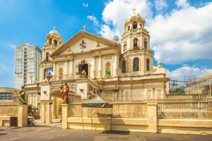 chiesa nera del quiapo del nazareno a manila, nelle filippine foto