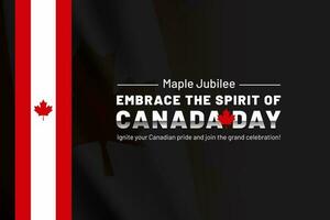 Canada giorno bandiera manifesto per il tuo risorsa design nel Canada giorno foto