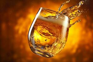 freddo pendenza sfondo bolla bevanda alcool spruzzo birra pub schiuma bicchiere. generativo ai. foto