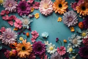 fiore colore sfondo fiorire acquerello San Valentino design giardino primavera peonie pastello. generativo ai. foto