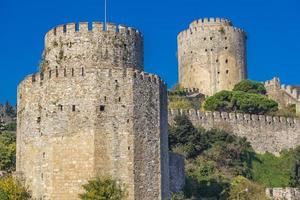 Castello Rumelian sulle rive europee del Bosforo a Istanbul Turchia foto