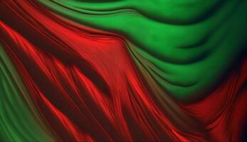 verde e rosso bandiera stile sfondo foto