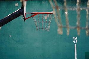 canestro da basket di strada foto