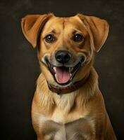 carino cane ritratto nel un' studio foto