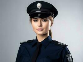 giovane polizia donna foto