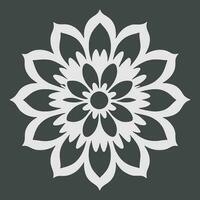 mandala. etnico decorativo elemento. mano disegnato sfondo. Islam, Arabo, indiano, ottomano motivi. fiore logo vettore semplice astratto piatto mandala tatuaggio pianta colore fiorire fiorellino fioritura stampino foto