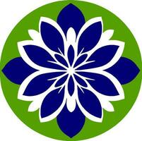 fiore logo vettore semplice astratto piatto mandala tatuaggio pianta colore fiorire fiorellino fioritura stampino foto