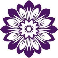 fiore logo vettore semplice astratto piatto mandala tatuaggio pianta colore fiorire fiorellino fioritura stampino foto