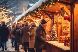 Natale inverno sfondo natale ai generativo foto