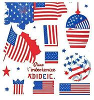 contento indipendenza giorno, Stati Uniti d'America. 4 ° luglio contento indipendenza giorno. festeggiare indipendenza giorno nel il Stati Uniti d'America foto