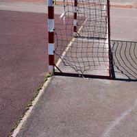 attrezzatura sportiva per porte da calcio da strada foto
