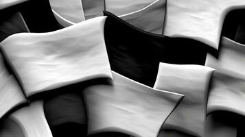 nero e bianca argento astratto sfondo. creato con generativo ai foto