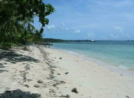 bianca sabbia spiaggia nel Santa fe bantayan isola cebu Filippine foto
