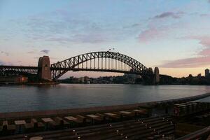 sydney panoramico porto ponte foto