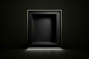 un' lusso moderno buio sfondo nel il forma di un' rettangolo, generato di ai foto