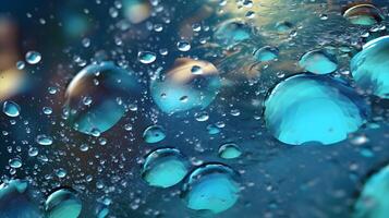 bolla nel acqua sfondo. ai generato foto