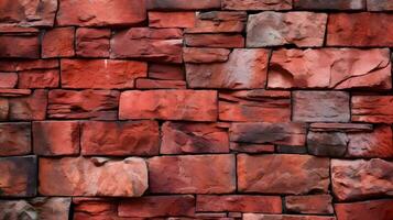 fondo di struttura del muro di mattoni rossi. foto