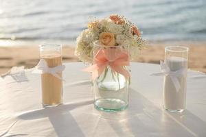 allestimento matrimonio in spiaggia foto