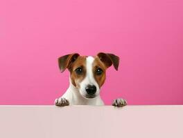 isolato bellissimo animale domestico ritratto di cane foto