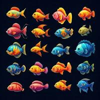 animale pesce acquario ai generato foto
