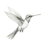 natura bellissimo colibrì ai generato foto