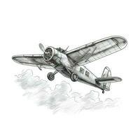 pubblicità Vintage ▾ aereo volante ai generato foto