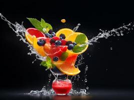 delizioso salutare e nutriente frutta travolgente immagini, generativo ai foto