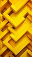 astratto geometrico modello. verticale giallo sfondo per storie, giallo schermo risparmiatore per il tuo telefono.ai generazione foto