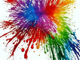 colorato esplosione con alta velocità vivido colore polvere. generativo ai. foto