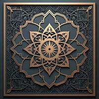 eid mubarak saluto con Marocco modello ornamento. islamico vettore design. foto