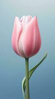 rosa tulipano Tulipa fiore sfondo sfondo. ai generato foto