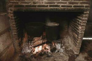 rustico fornello, tradizionale argentino cucina, patagonia foto