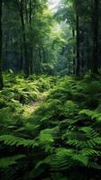 lussureggiante verde foreste pianta sfondo. ai generato foto