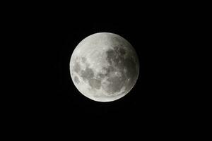 sangue Luna, eclisse visto da, la pampa, gennaio 21, 2019 argentina foto