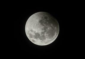 sangue Luna, eclisse visto da, la pampa, gennaio 21, 2019 argentina foto