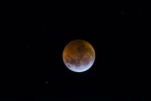 sangue Luna, eclisse visto da, la pampa, gennaio 21, 2019 argentina foto