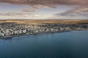 puerto madryn città, Ingresso portale per il penisola valdes naturale Riserva, mondo eredità luogo, patagonia, argentina. foto