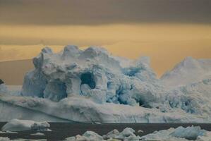 iceberg, ghiaccio, selvaggio congelato paesaggio,penisola antartica foto