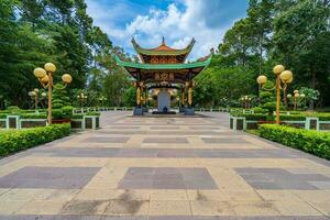 cu chi, viet nam - 20 Maggio 2023 mattina a Ben duoc tempio, cu chi. il storico quartiere rivoluzionario accanto cu chi tunnel, un' famoso base di rivoluzionario Vietnam prima 1975. viaggio concetto foto