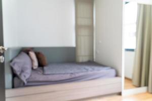 interno della camera da letto sfocatura astratta per lo sfondo foto