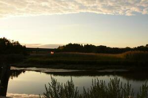 mozzafiato Visualizza di panoramico jones fiume nel duxbury foto