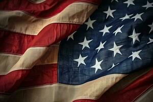 generativo ai illustrazione di Stati Uniti d'America tema foto per uso su memoriale giorno, veterani giorno, indipendenza giorno e 4 ° di luglio