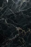 nero marmo struttura sfondo. nero marmo pavimento e parete piastrella. naturale granito pietra. ai generato foto