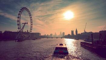 occhio di Londra e westminster. Londra. foto