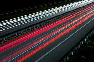 autostrada veicolo luci foto