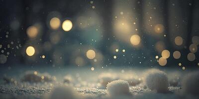 neve inverno bokeh struttura, generativo ai foto